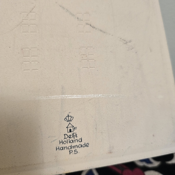 Delft porcelain tile, handmade in Holland - Picture 4 of 4